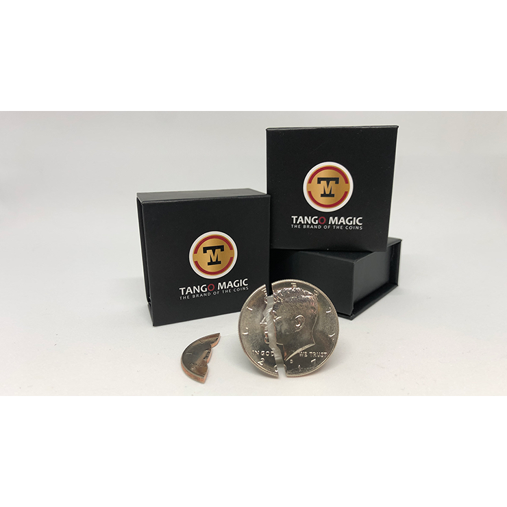 Bite Coin (D0046)(US Half Dollar Traditional With Extra Piece) by Tango Trick
