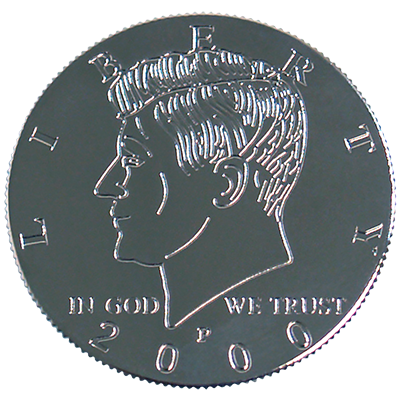 Kennedy Palming Coin (Half Dollar Sized) by You Want It We Got It Trick