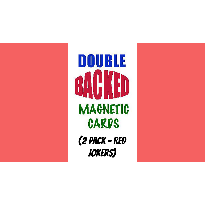 Magnetic Cards (2 pack/Red Jokers) by Chazpro Magic. Trick