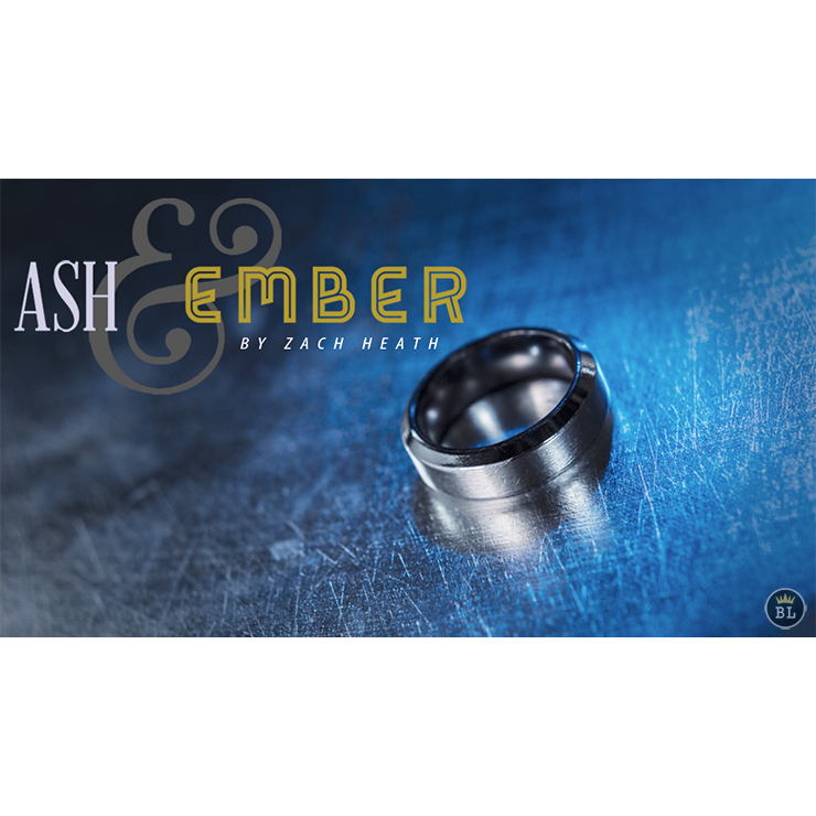 Ash and Ember Silver Beveled Size 11 (2 Rings) by Zach Heath Trick