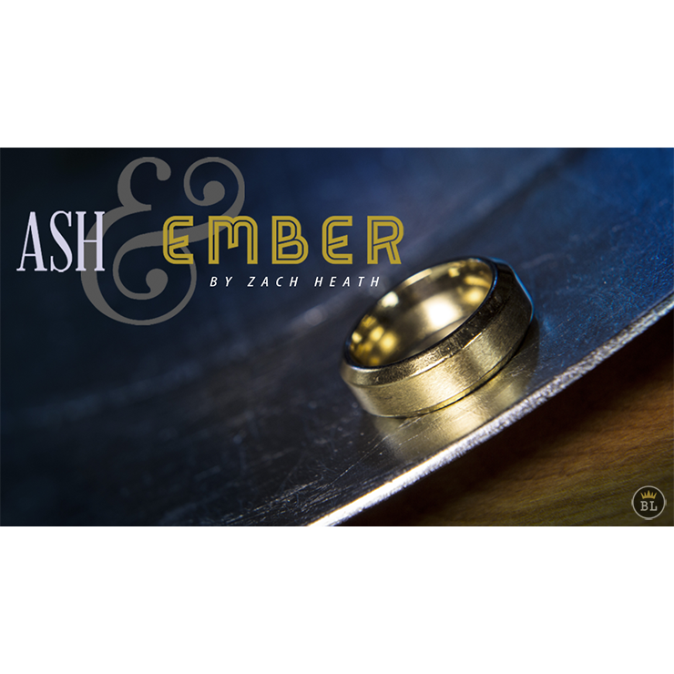 Ash and Ember Gold Beveled Size 13 (2 Rings) by Zach Heath Trick