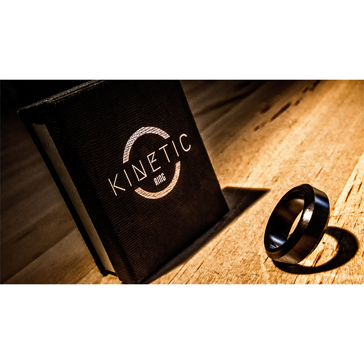 Kinetic PK Ring (Black) Beveled size 9 by Jim Trainer Trick