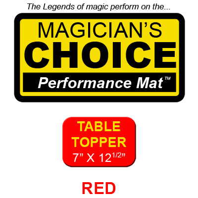 Table Topper Close Up Mat (RED 7x12.5) by Ronjo Tric