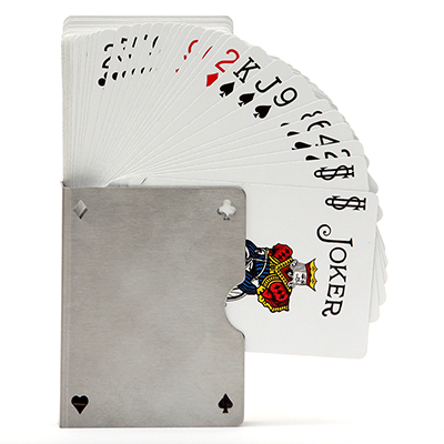 Card Guard Stainless (Perforated) by Bazar de Magic Trick