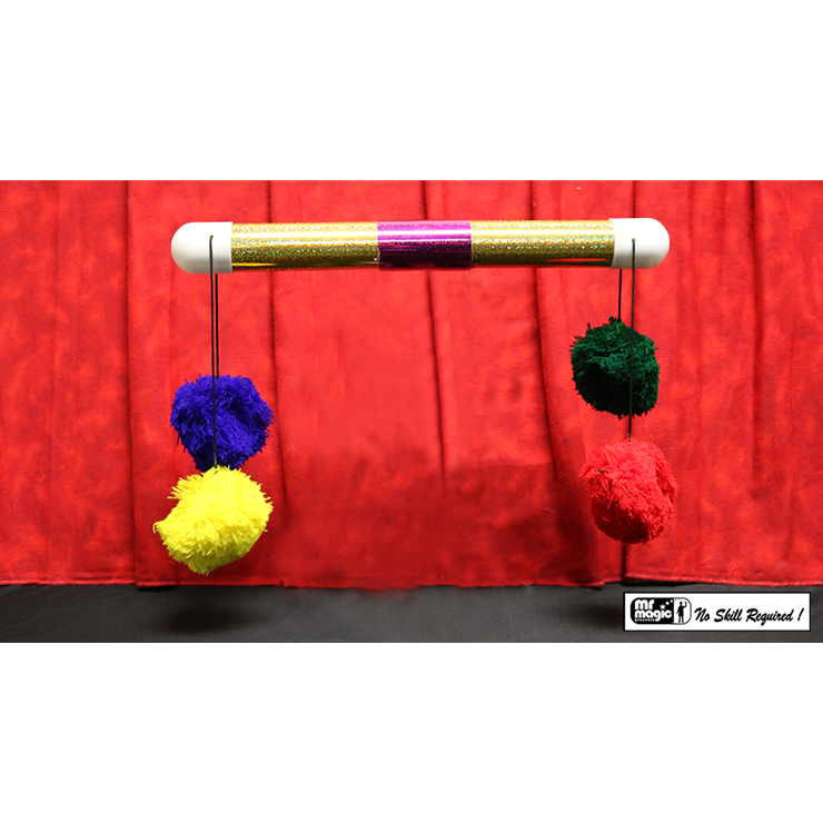 Super Pom Pom Stick (Glitter) by Mr. Magic Trick