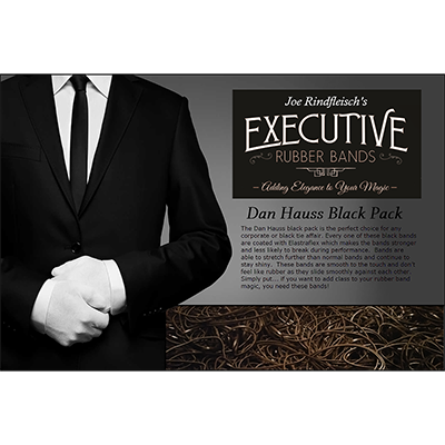 Joe Rindfleischs Executive Rubber Bands (Dan Hauss Black Pack) by Joe Rindfleisch Trick