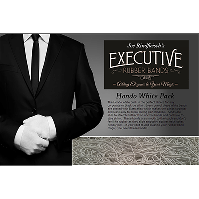 Joe Rindfleischs Executive Rubber Bands (Hondo White Pack) by Joe Rindfleisch Trick