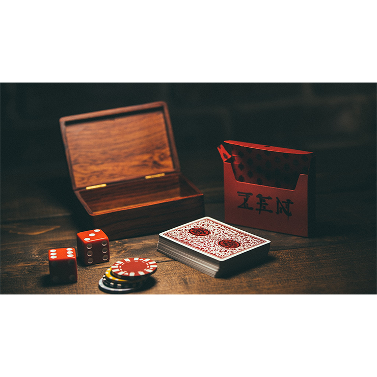 Royal Zen Playing Cards (Red) by Expert Playing Cards