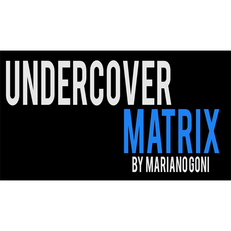 Undercover Matrix by Mariano Goni video DOWNLOAD