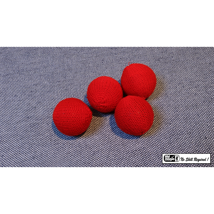 Crochet Balls (Red 2 inch) by Mr. Magic Trick