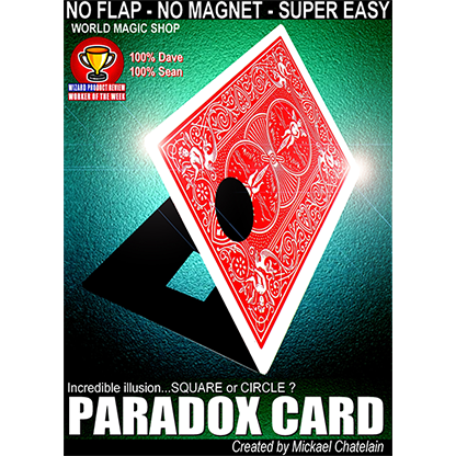 Paradox Card (Red) by Mickael Chatelain Trick