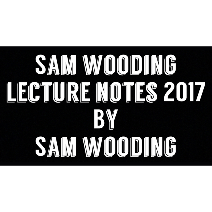 Sam Wooding Lecture Notes 2017 by Sam Wooding eBook DOWNLOAD