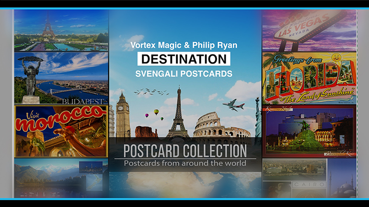 Vortex Magic Presents DESTINATION by Philip Ryan (Svengali Postcards) Trick