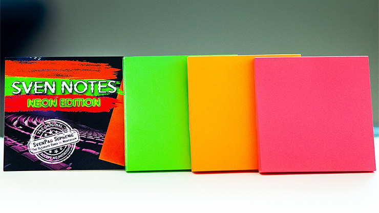 Sven Notes NEON EDITION (3 Neon Sticky Notes Style Pads) Trick