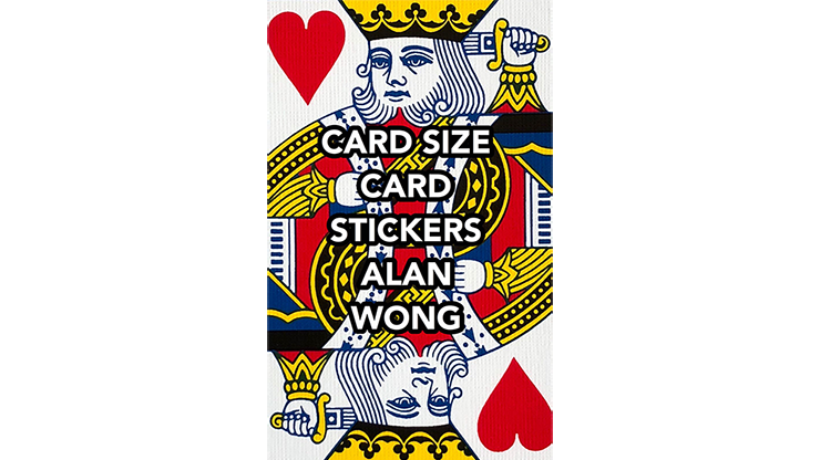 POKER Size Card Stickers by Alan Wong Trick