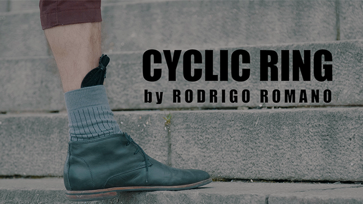 CYCLIC RING (Black Gimmick and Online Instructions) by Rodrigo Romano Trick