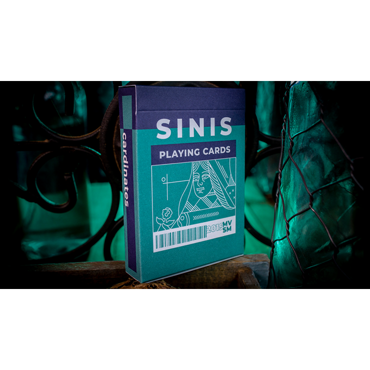 Sinis (Turquoise) Playing Cards by Marc Ventosa