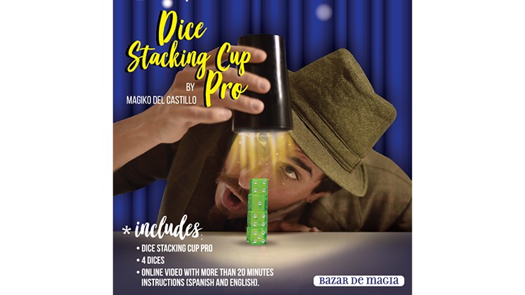 Dice Stacking Cup Pro (Gimmicks and Online Instructions) by Bazar de Magia Trick