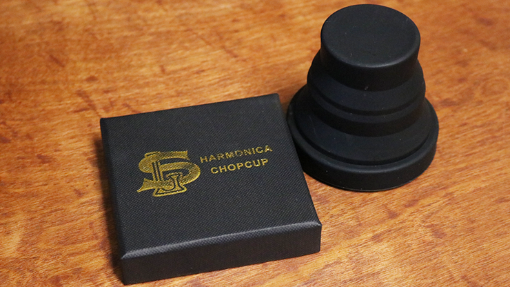 Harmonica Chop Cup Black 2 (Silicon) by Leo Smetsers Trick