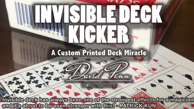 Invisible Deck Kicker (Gimmicks and Online Instructions) by David Penn Trick