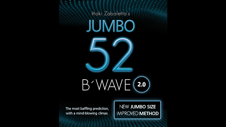 52 B Wave Jumbo 2.0 (Gimmicks and Online Instructions) by Vernet Magic Trick