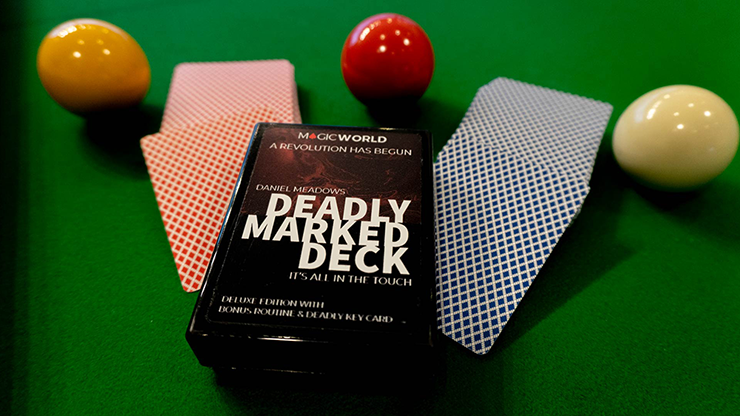 DEADLY MARKED DECK RED BEE (Gimmicks and Online Instructions) by MagicWorld Trick