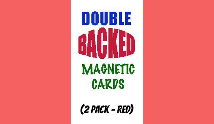 Magnetic Cards (2 pack/Red) by Chazpro Magic. Trick