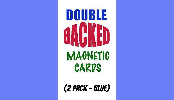 Magnetic Cards (2 pack/Blue) by Chazpro Magic. Trick