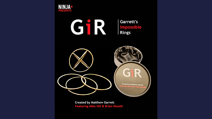 GIR Ring Set GOLD (Gimmick and Online Instructions) by Matthew Garrett Trick