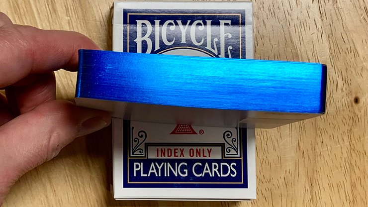 Gilded Blue Bicycle Index Only Playing Cards