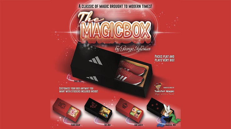 MAGIC BOX RED Large by George Iglesias and Twister Magic Trick