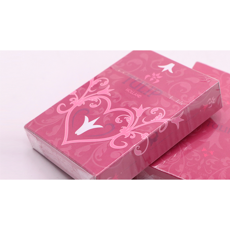 Pink Tulip Playing Cards Dutch Card House Company