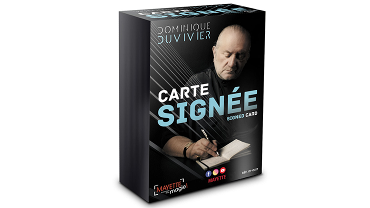 Signed Card (Gimmicks and Online Instructions) by Dominique Duvivier Trick