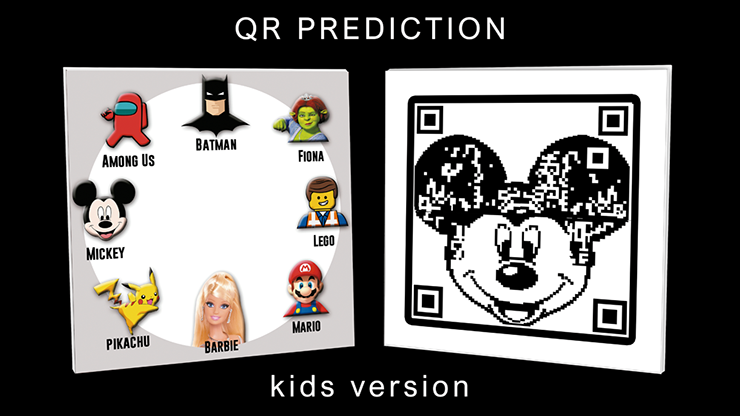 QR PREDICTION MICKEY (Gimmicks and Online Instructions) by Gustavo Raley Trick