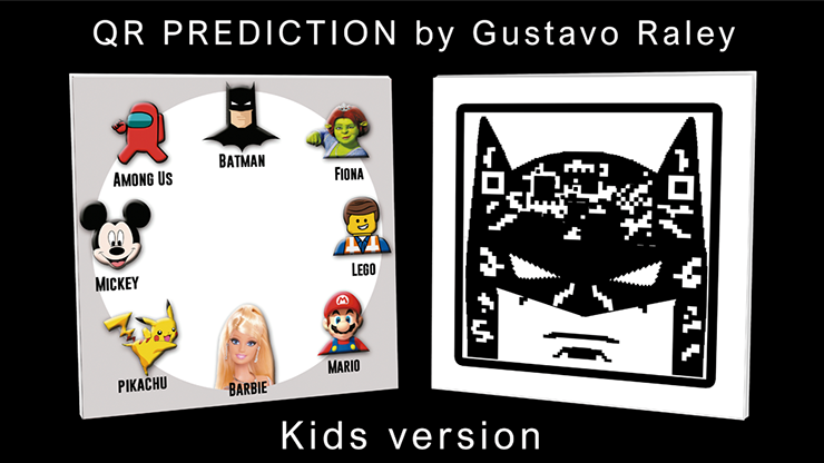 QR PREDICTION BATMAN (Gimmicks and Online Instructions) by Gustavo Raley Trick