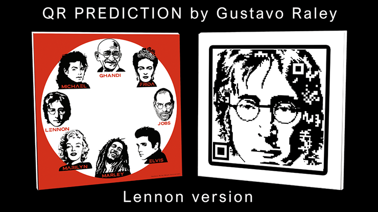 QR PREDICTION JOHN LENNON (Gimmicks and Online Instructions) by Gustavo Raley Trick