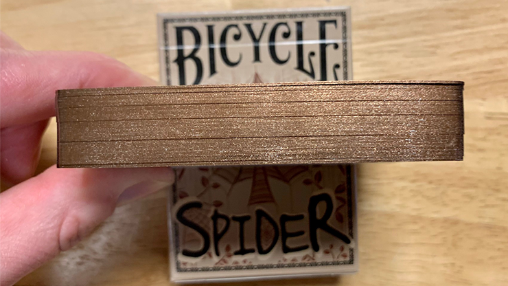 Gilded Bicycle Spider (Tan) Playing Cards