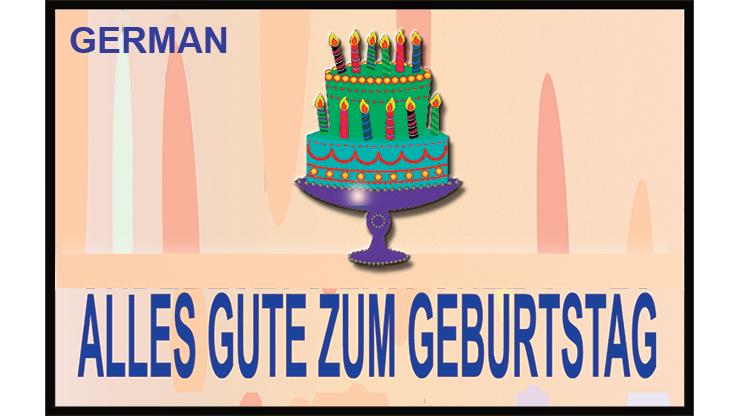 HAPPY BIRTHDAY TORN AND RESTORED (German) 25 PK. by Udays Magic World TRICK