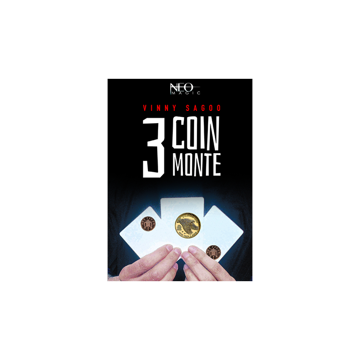 3 COIN MONTE (Gimmicks and Online Instructions) by Vinny Sagoo Trick