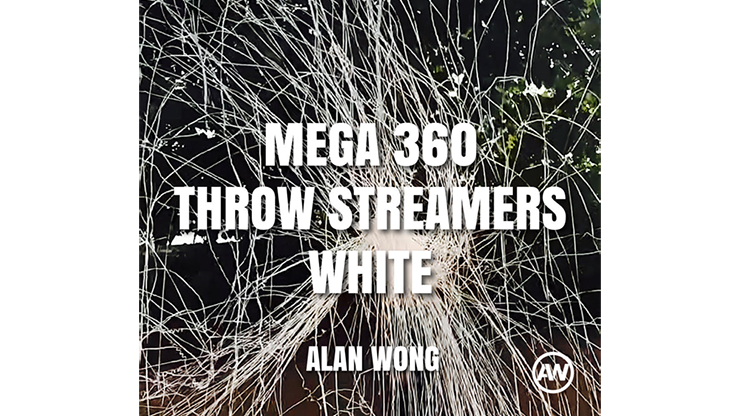 MEGA 360 Throw Streamers WHITE by Alan Wong Trick