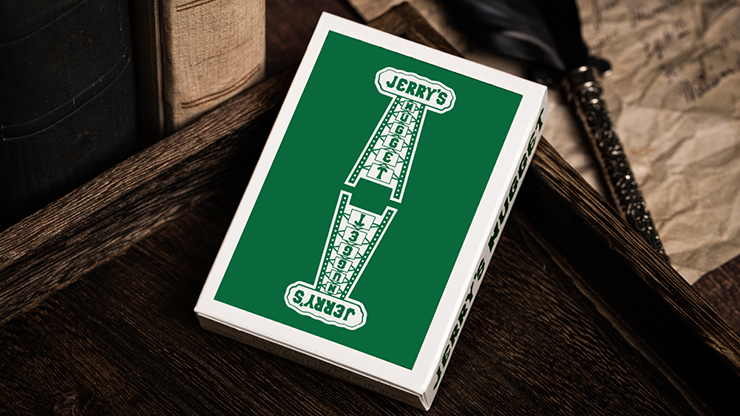 Jerrys Nugget (Felt Green) Marked Monotone Playing Cards