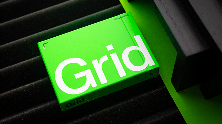 Grid Series Four Typographic Playing Cards