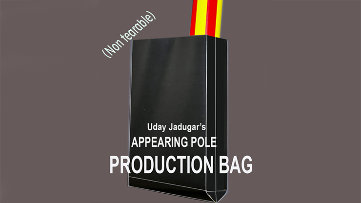 APPEARING POLE BAG BLACK (Gimmicked / No Tear) by Uday Jadugar Trick