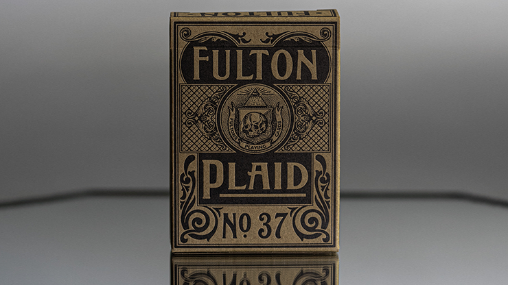 Fulton Plaid (Bourbon Brown) Playing Cards