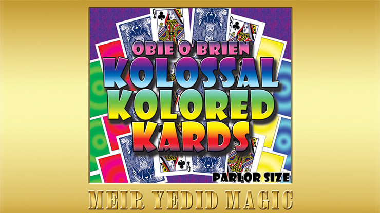 Obie OBrien Kolossal Kolor Cards Parlor Size (Gimmicks and Online Instructions) Trick