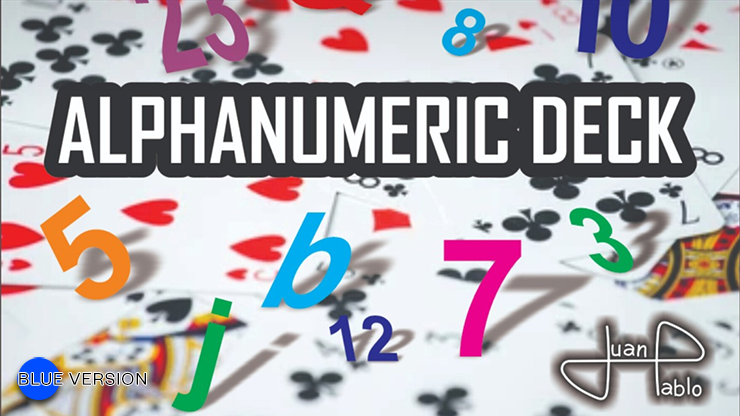 ALPHANUMERIC DECK BLUE by Juan Pablo Trick