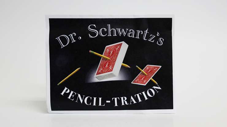 Dr. Schwartzs Pencil Tration (Gimmicks and Online Instructions) by Martin Schwartz Trick (Deck color may vary)