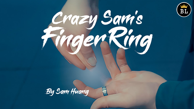 Hanson Chien Presents Crazy Sams Finger Ring BLACK / SMALL (Gimmick and Online Instructions) by Sam Huang Trick