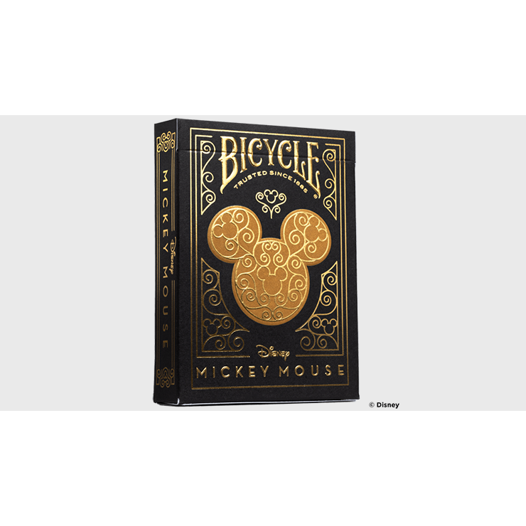 Bicycle Disney Mickey Mouse (Black and Gold) by US Playing Card Co.