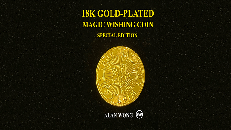 18K Gold Plated Magic Wishing Coin by Alan Wong Trick